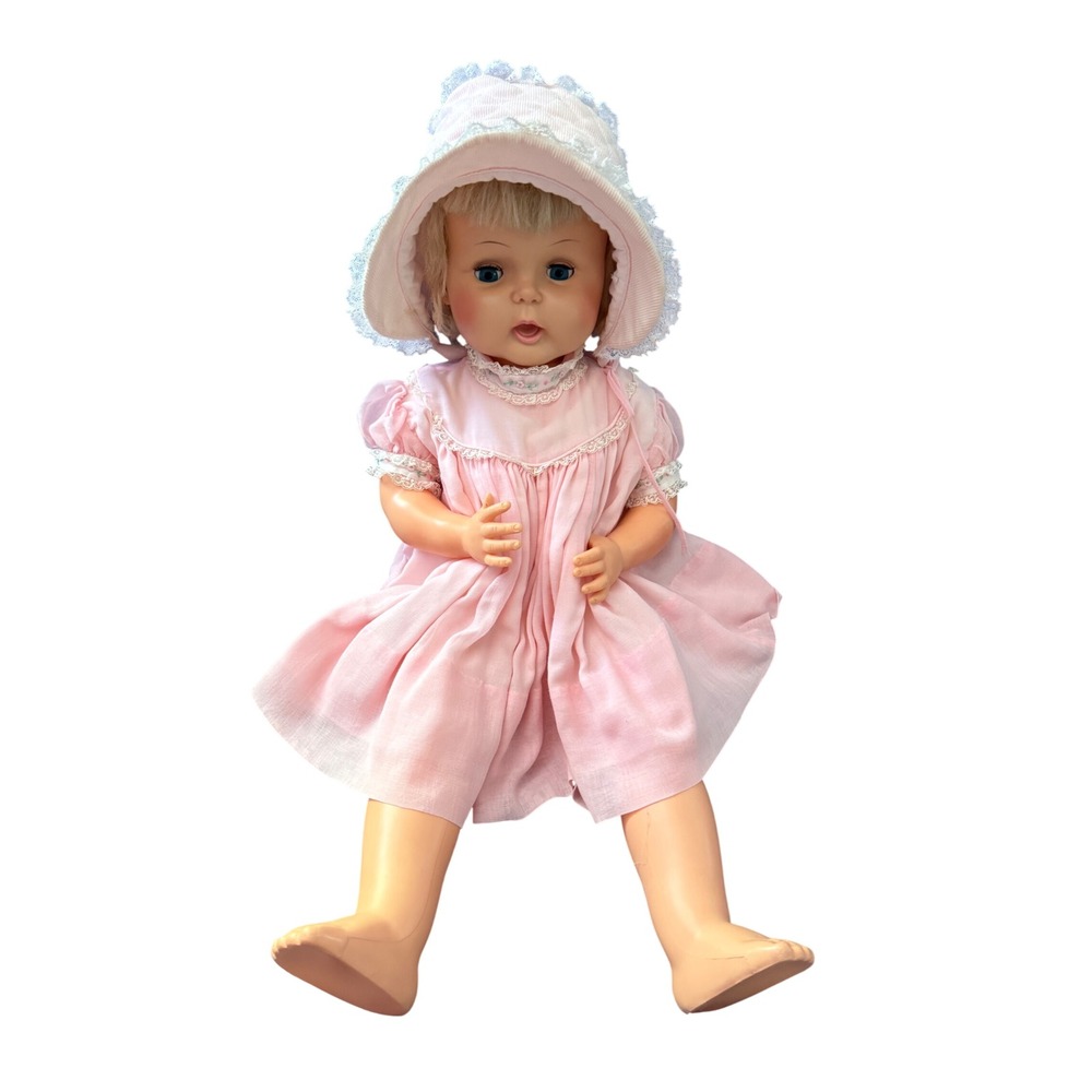 Vintage Horsman Doll 1964 large blonde sleepy eye doll collectible